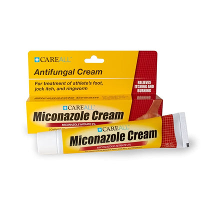 CareAll Miconazolnitrat 2% Antimykotikum Creme 1,0 oz (6er-Pack) – Klinisch wirksame Behandlung gegen Fußpilz, Juckreiz in der Leiste, Ringelflechte – Lindert und beruhigt die betroffenen Hautstellen