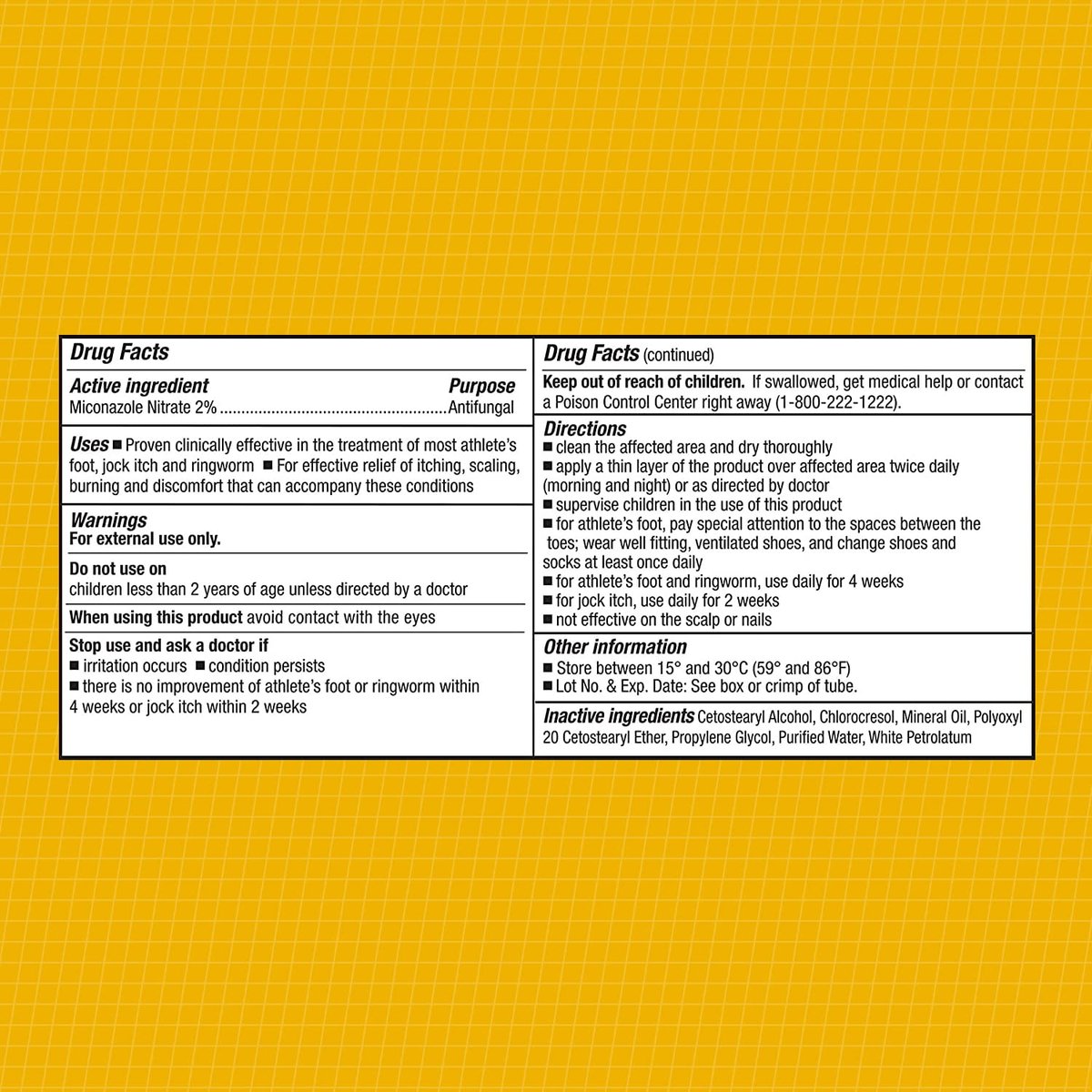 CareAll Miconazolnitrat 2% Antimykotikum-Creme 1,0 oz. (4er-Pack) – Behandelt Fußpilz, Jock Itch, Ringelflechte – Vergleichbar mit Markenprodukten