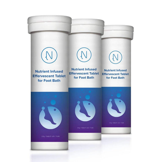 Diabetische Fußbade-Tabletten – Nerve Spa Anti-Schwellung Fußpflege, 96 Tabletten (3 Röhrchen)
