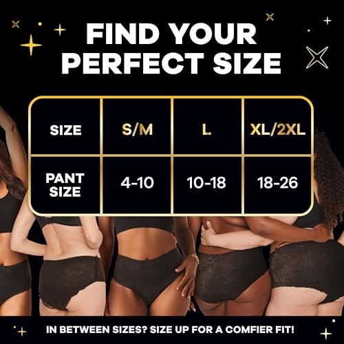 Always ZZZ Nachthemden für Damen, Einweg-Unterwäsche für die Periode, Größe S/M, 360°-Schutz für sorgenfreie Nächte, 14 Stück (2 x 7)
