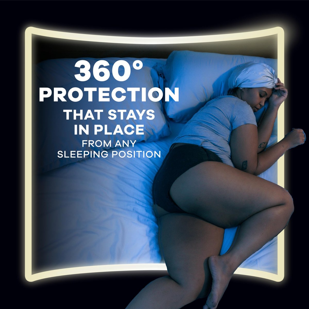 Always ZZZ Nachthemden für Damen, Einweg-Unterwäsche für die Periode, Größe S/M, 360°-Schutz für sorgenfreie Nächte, 14 Stück (2 x 7)