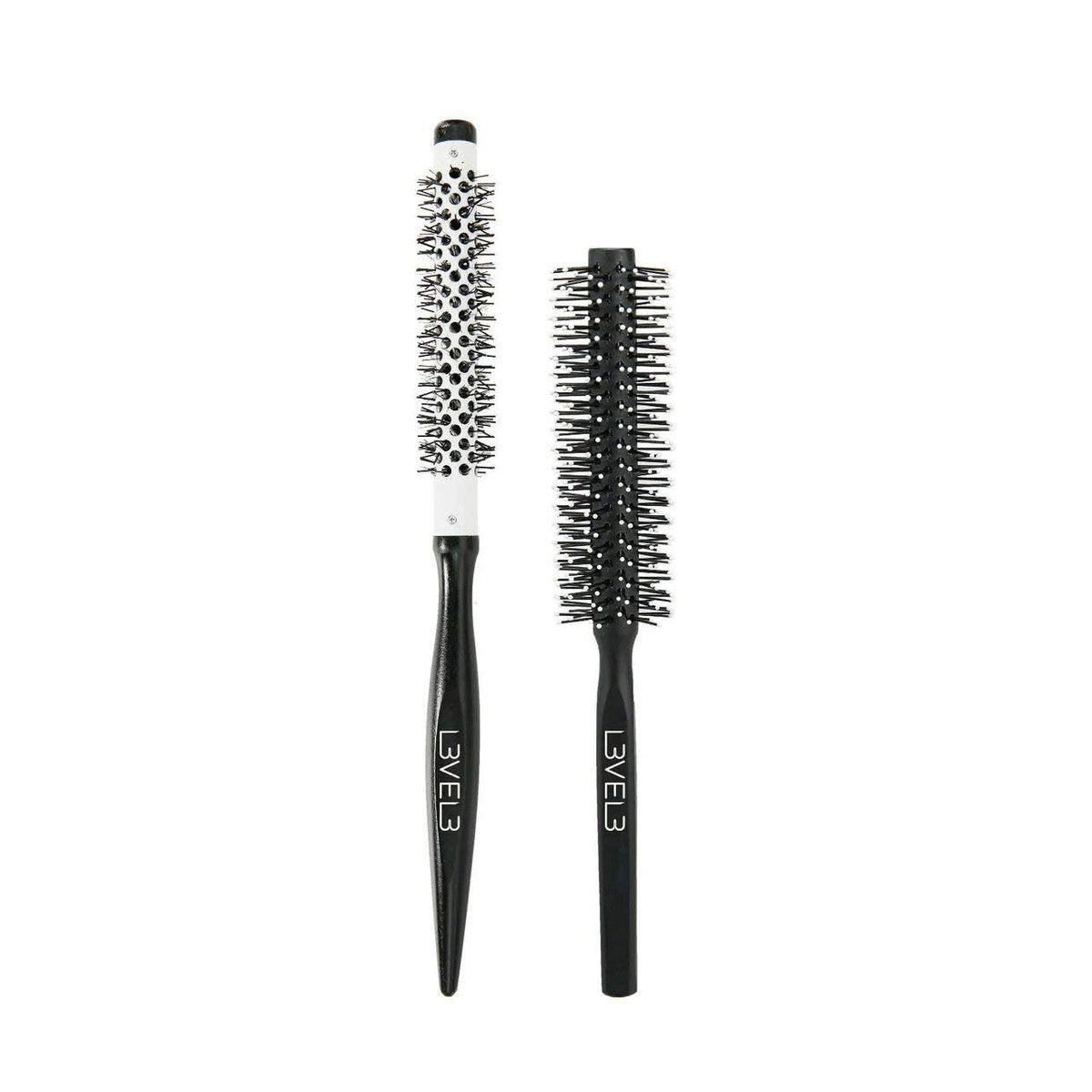L3 Rundbürsten-Set für Föhnfrisuren – 2-teiliges Profi-Haarbürsten-Set für Volumen, Locken und glatte Ergebnisse