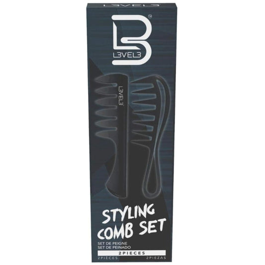 L3 Styling Kamm Set – Professioneller Salon-Look – Leicht und ergonomisch – Komfortabel und gleitet mühelos – Stufe Drei – 2-teilig