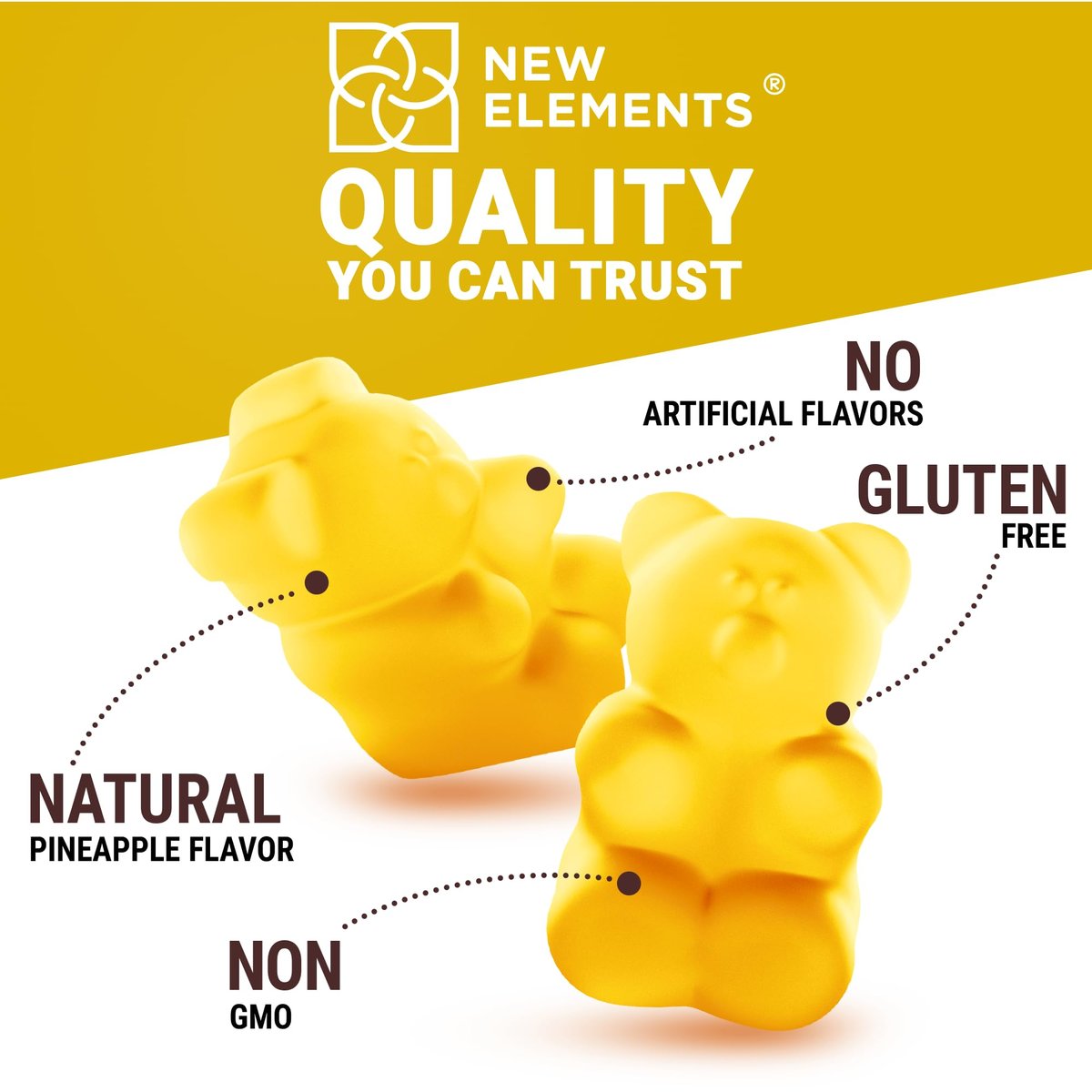 Calm Magnesium Glycinate Gummies 500mg mit hochdosiertem Vitamin D3 10000 IE & Vitamin K2 100mcg | Stressabbau, Entspannung & Knochenunterstützung für Erwachsene | Vegan, Nicht-GVO, Glutenfrei, Ananasgeschmack