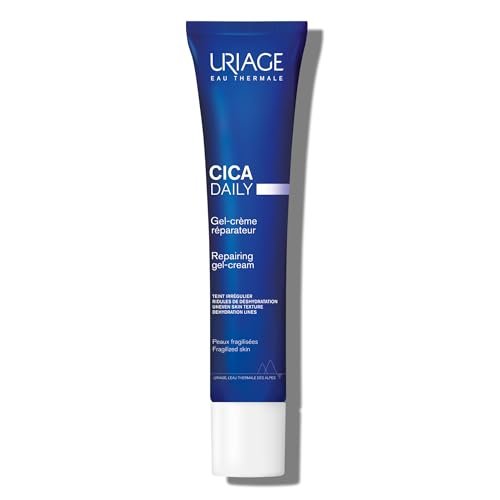 Uriage Cica-Daily Reparierende Gel-Creme für das Gesicht – mit Präbiotikum, Centella Asiatica & D-Panthenol – ultraleichte Gel-Formel, paraben- und duftstofffrei, nicht komedogen