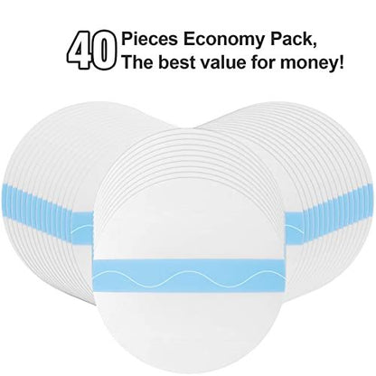 OBUZOO 40 Pack Libre Sensor Covers – Wasserfeste & Atmungsaktive Pflaster für Libre 1/2/3 Plus & Lingo – Transparente CGM Patches ohne Kleber in der Mitte – Hypoallergen & Latexfrei – 15 Tage Halt