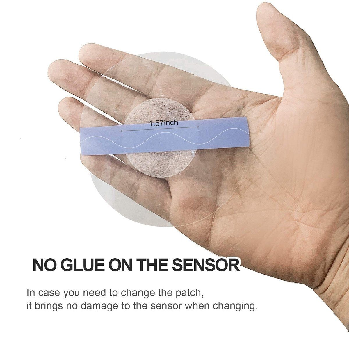 OBUZOO 40 Pack Libre Sensor Covers – Wasserfeste & Atmungsaktive Pflaster für Libre 1/2/3 Plus & Lingo – Transparente CGM Patches ohne Kleber in der Mitte – Hypoallergen & Latexfrei – 15 Tage Halt