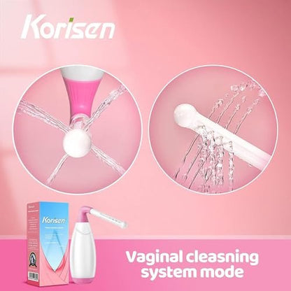 Korisen Mehrzweck-Dusche für Frauen, wiederverwendbare Intimdusche nach der Geburt, Reisegröße, postpartum Pflege, aufrecht stehende Flasche, Reinigung für Mütter nach der Entbindung
