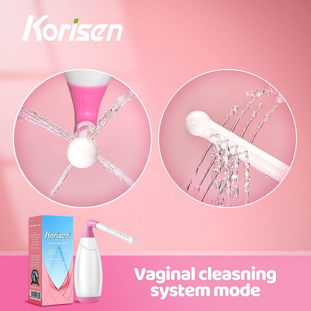 Korisen Mehrzweck-Dusche für Frauen, wiederverwendbare Intimdusche nach der Geburt, Reisegröße, postpartum Pflege, aufrecht stehende Flasche, Reinigung für Mütter nach der Entbindung
