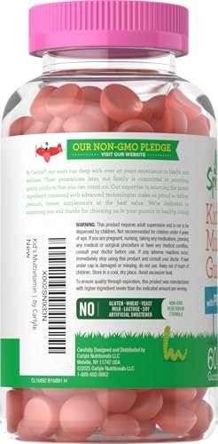 Carlyle Kinder Multivitamin Gummis mit Probiotika | 60 Stück | Beeren-Geschmack | Vegetarisch, Nicht-GVO, Glutenfrei | von Lil' Sprouts | Verpackung kann variieren
