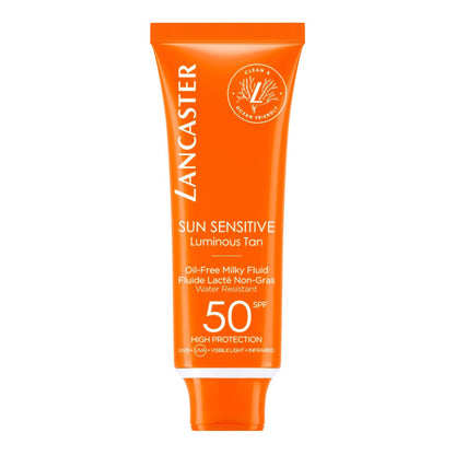 Lancaster Sun Sensitive ölfreier Milch-Fluid SPF50 Sonnenschutz