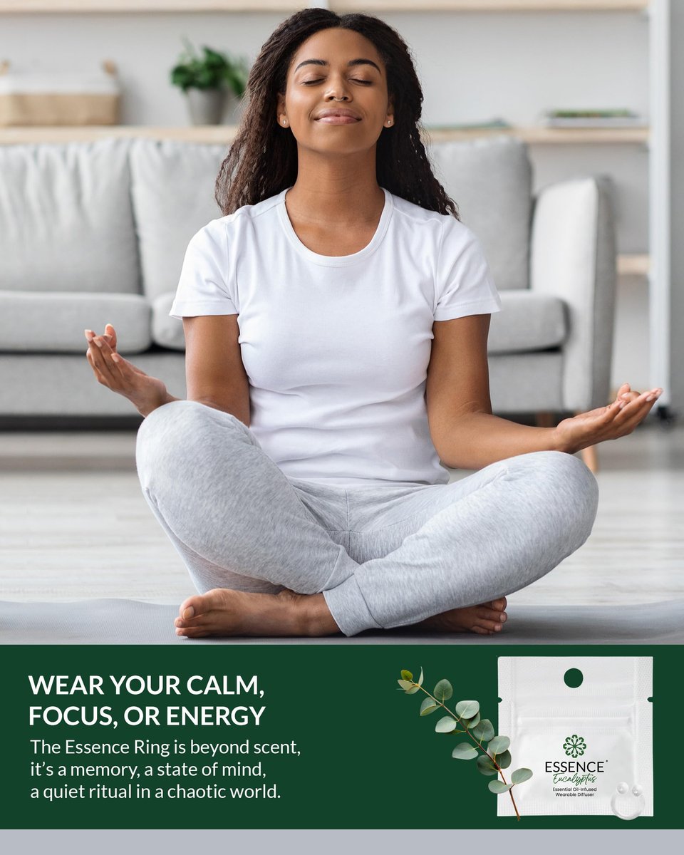 HONÉ Essence Wearable Aromatherapie Nasal Diffuser – Eukalyptus ätherisches Öl Nasenring Silikon Inhalator für Stress & Stimmung – Hergestellt in den USA & Reisefreundlich