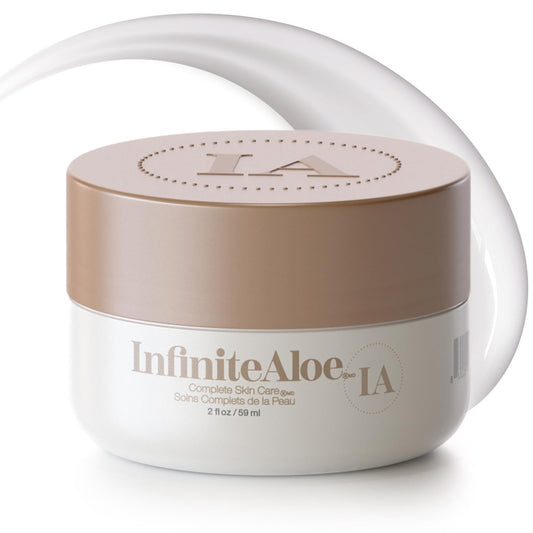 InfiniteAloe Complete Skin Care – Aloe Vera Gesichts- und Körpercreme für trockene Haut, Duftfrei – Kleines Glas 60 ml