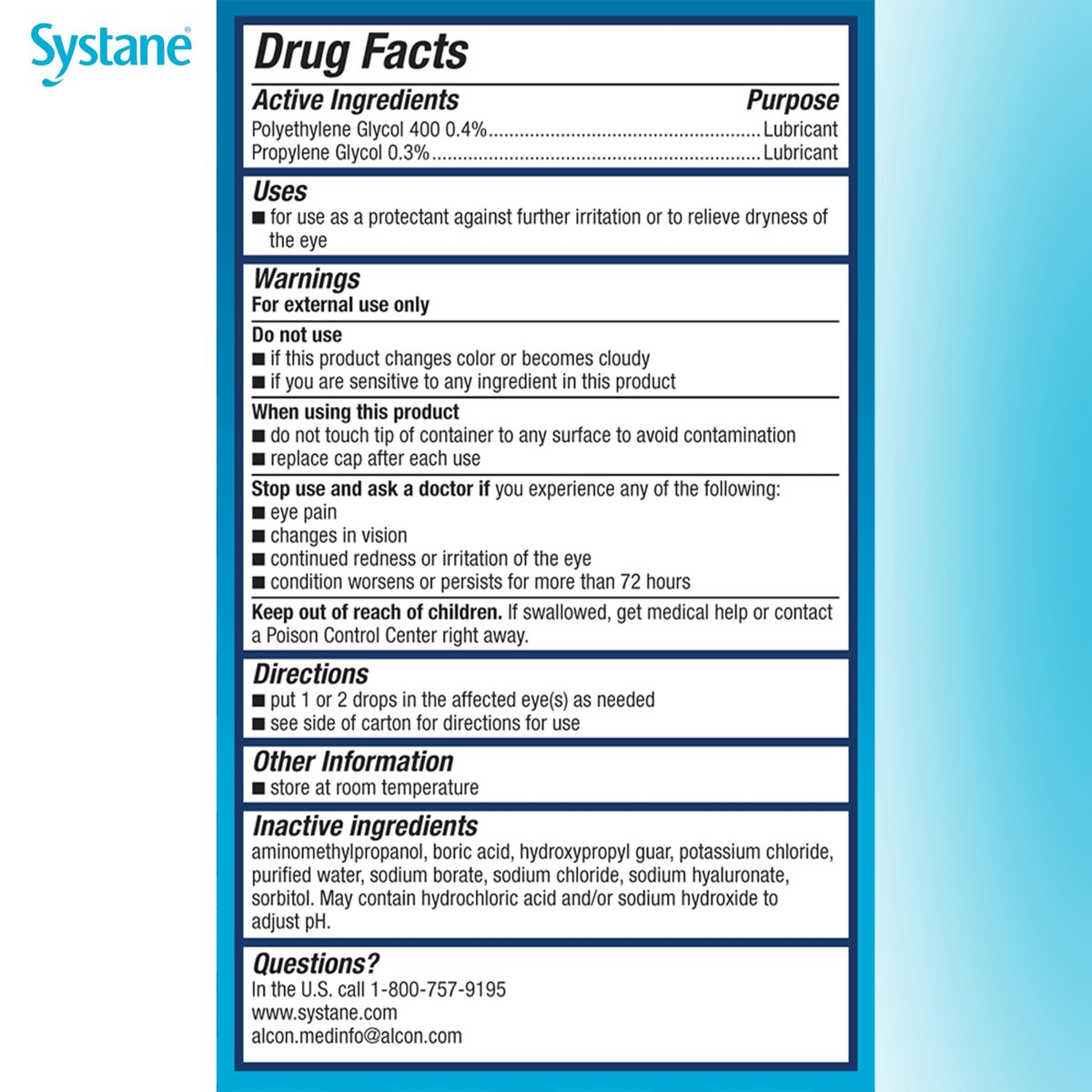 Systane Hydration Pf Befeuchtende Augentropfen 10ml