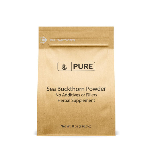 Pure Original Ingredients Sanddorn (227 g) Traditionelles Ergänzungsmittel, Herb-beeriger Geschmack, Nicht-GVO