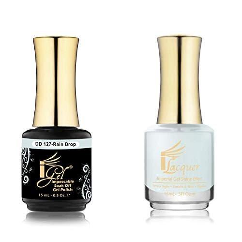 iGel 100% reiner Gel-Nagellack – Dip & Dap Kollektion (DD127 – Rain Drop) – 2er-Pack 0,5 fl oz