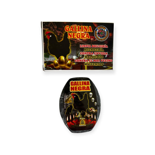 Jabon Gallina Negra (Schwarzes Huhn) Seife – Schutz vor bösem Blick, Neid, Hexerei und negativer Energie, 90 g