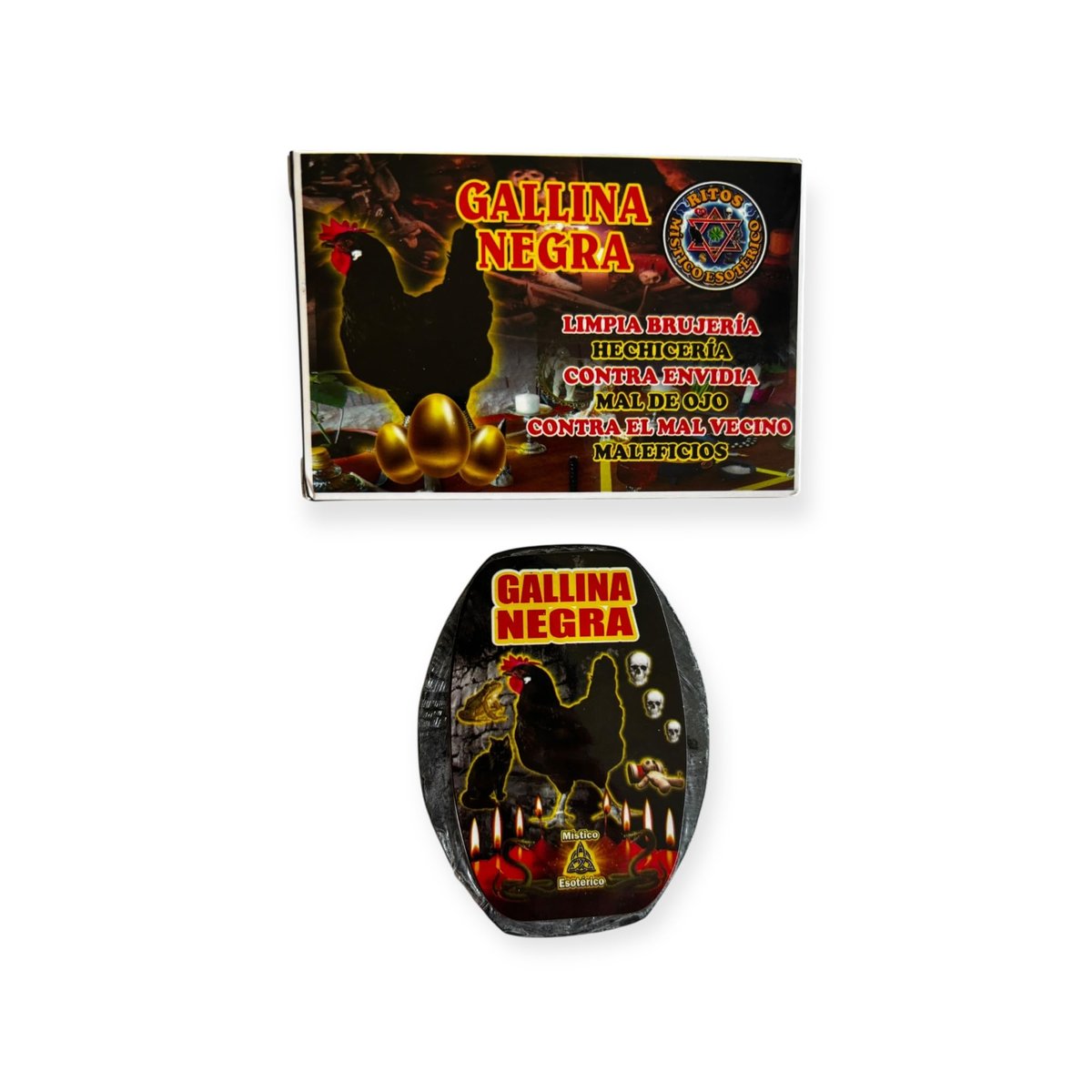 Jabon Gallina Negra (Schwarzes Huhn) Seife – Schutz vor bösem Blick, Neid, Hexerei und negativer Energie, 90 g