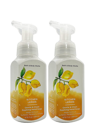 Bath and Body Works Küchen Zitrone Sanfte Schaumseife (2er-Pack), 8,75 fl oz / 259 ml pro Flasche