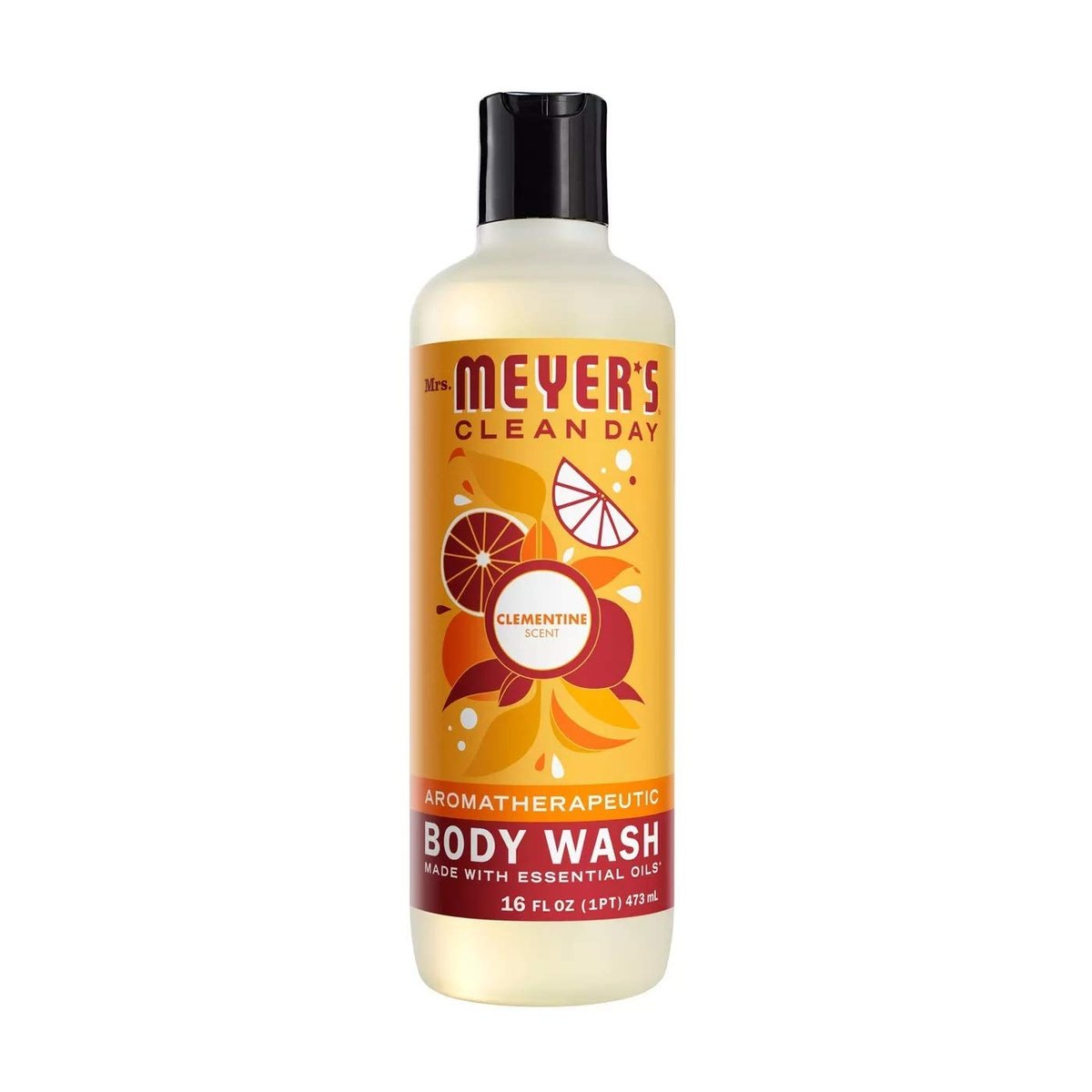 MRS. MEYER'S CLEAN DAY Duschgel Clementine, 473 ml – Sanfte Reinigung mit ätherischen Ölen