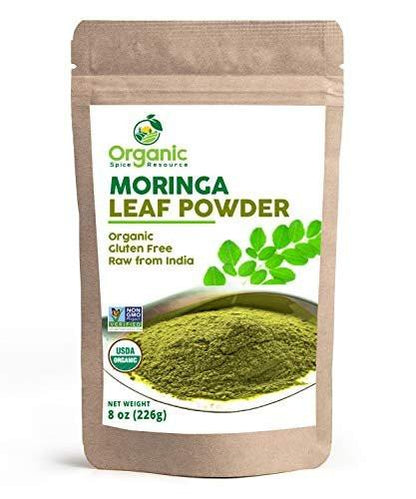 Bio Moringa Pulver - 226 g (8 oz) | USDA Bio, Nicht-GVO, Koscher, Halal, Moringa Oleifera Pulver - 100 % roh und natürlich