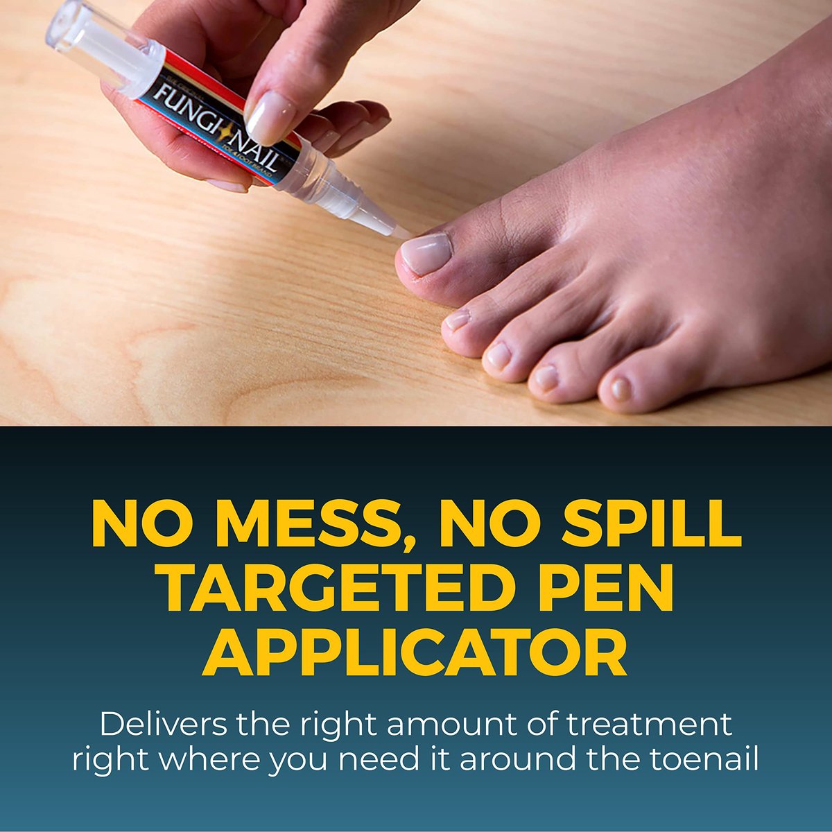 Fungi-Nail Stift-Applikator Anti-Pilz-Lösung – Tötet Pilze, die zu Nagel- und Fußpilz führen können, mit Tolnaftat & klinisch erwiesen zur Heilung und Vorbeugung von Pilzinfektionen | 0,20 Fl Oz (Packung mit 2)