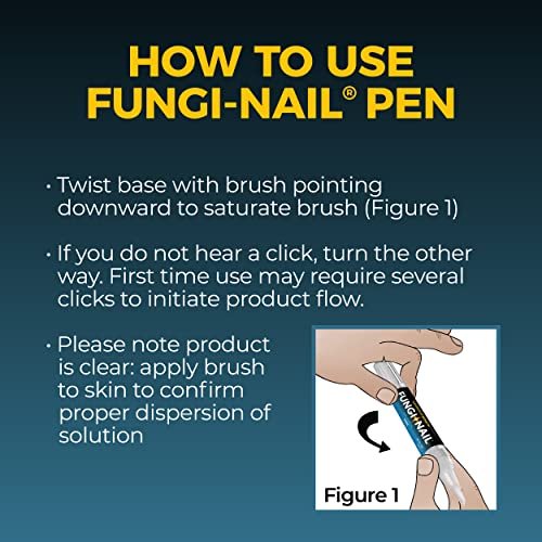 Fungi-Nail Stift-Applikator Anti-Pilz-Lösung – Tötet Pilze, die zu Nagel- und Fußpilz führen können, mit Tolnaftat & klinisch erwiesen zur Heilung und Vorbeugung von Pilzinfektionen | 0,20 Fl Oz (Packung mit 2)