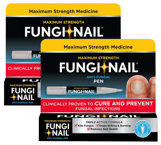 Fungi-Nail Stift-Applikator Anti-Pilz-Lösung – Tötet Pilze, die zu Nagel- und Fußpilz führen können, mit Tolnaftat & klinisch erwiesen zur Heilung und Vorbeugung von Pilzinfektionen | 0,20 Fl Oz (Packung mit 2)