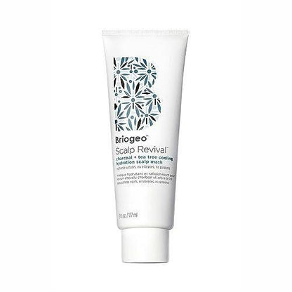 Briogeo Scalp Revival Aktivkohle + Teebaum Kühlende Feuchtigkeitsmaske für die Kopfhaut | Wöchentliche Kopfhautbehandlung bei Trockenheit, Schuppen oder Juckreiz | Entgiftend & Feuchtigkeitsspendend | Vegan & Tierversuchsfrei | 177 ml