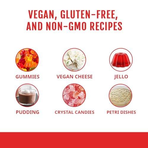 Kate Naturals Agar Agar Pulver – Vegane Gelatine-Alternative für Kochen & Petrischalen (113g, pflanzlich, Halal)