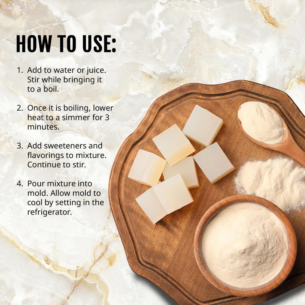 Kate Naturals Agar Agar Pulver – Vegane Gelatine-Alternative für Kochen & Petrischalen (113g, pflanzlich, Halal)