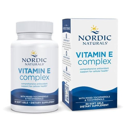 Nordic Naturals Vitamin E Complex – 6 Vitamin-E-Formen für Antioxidantien-Schutz, 30 Softgels