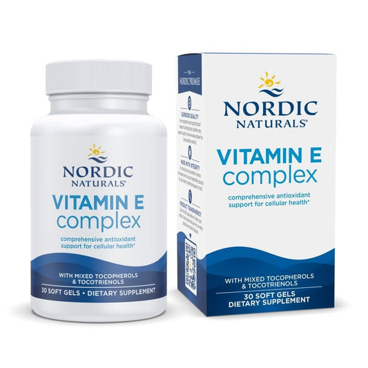 Nordic Naturals Vitamin E Complex – 6 Vitamin-E-Formen für Antioxidantien-Schutz, 30 Softgels