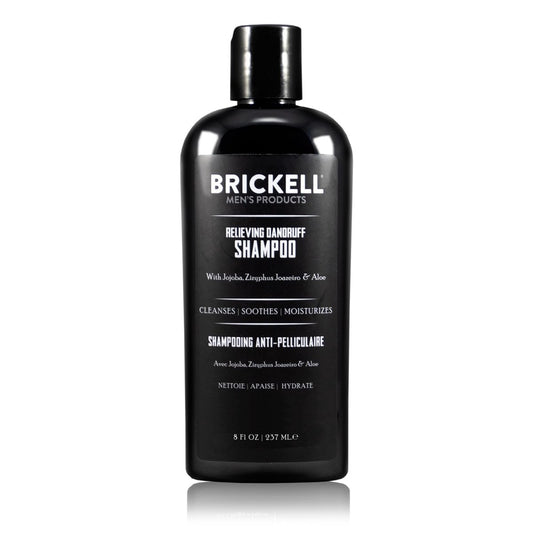 Brickell Men's Anti-Schuppen Shampoo für Männer, natürlich & biologisch, beruhigt und beseitigt Schuppen mit Ziziphus Joazeiro, Aloe und Jojobaöl (237 ml)