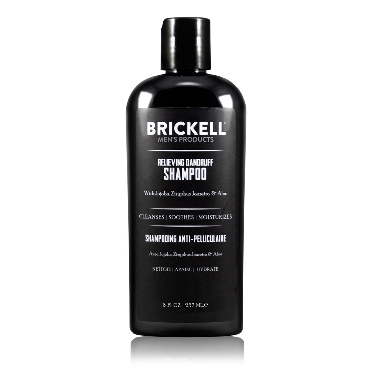 Brickell Men's Anti-Schuppen Shampoo für Männer, natürlich & biologisch, beruhigt und beseitigt Schuppen mit Ziziphus Joazeiro, Aloe und Jojobaöl (237 ml)