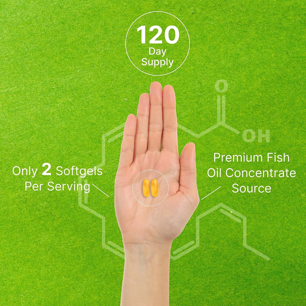 DHA Nahrungsergänzungsmittel | 240 Weichkapseln, ohne Aufstoßen, Zitronengeschmack, DHA 1000mg + EPA 500mg, Wild gefangener Fisch, Reich an Omega-3, Quecksilberfrei, Nicht-GVO, Unterstützt Gehirn-, Herz- und Gelenkgesundheit