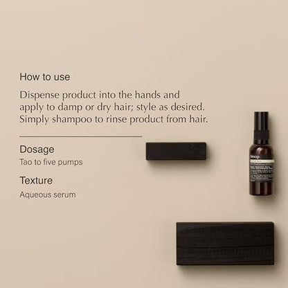 Aesop Tame Haar Serum – Glättet Frizz und fliegende Haare, leichtes Formel ohne Klebrigkeit, 60 ml