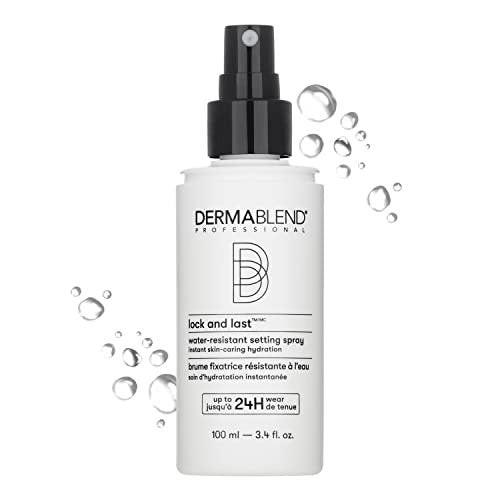 Dermablend Lock and Last Water-Resistant Setting Spray – Finishing Spray für Make-up mit leichtem, natürlichem Finish, 100 ml