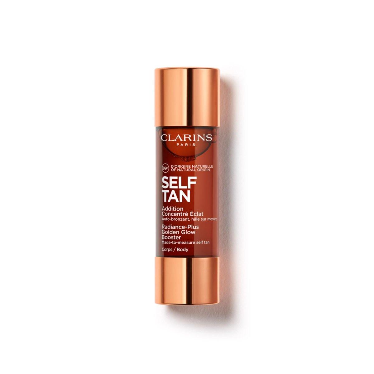 Clarins Selbstbräuner-Tropfen für den Körper – Natürliche, streifenfreie Bräune zum Mischen mit Ihrer Feuchtigkeitspflege – 99 % natürliche Inhaltsstoffe – 30 ml