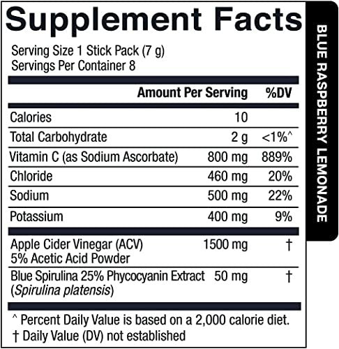 Essential Elements Hydration Packets - Sortenvielfalt - Zuckerfreie Elektrolyte Pulverbeutel - 15 Stick-Packs mit Elektrolyten ohne Zucker - Hydrationsgetränk - mit ACV & Vitamin C