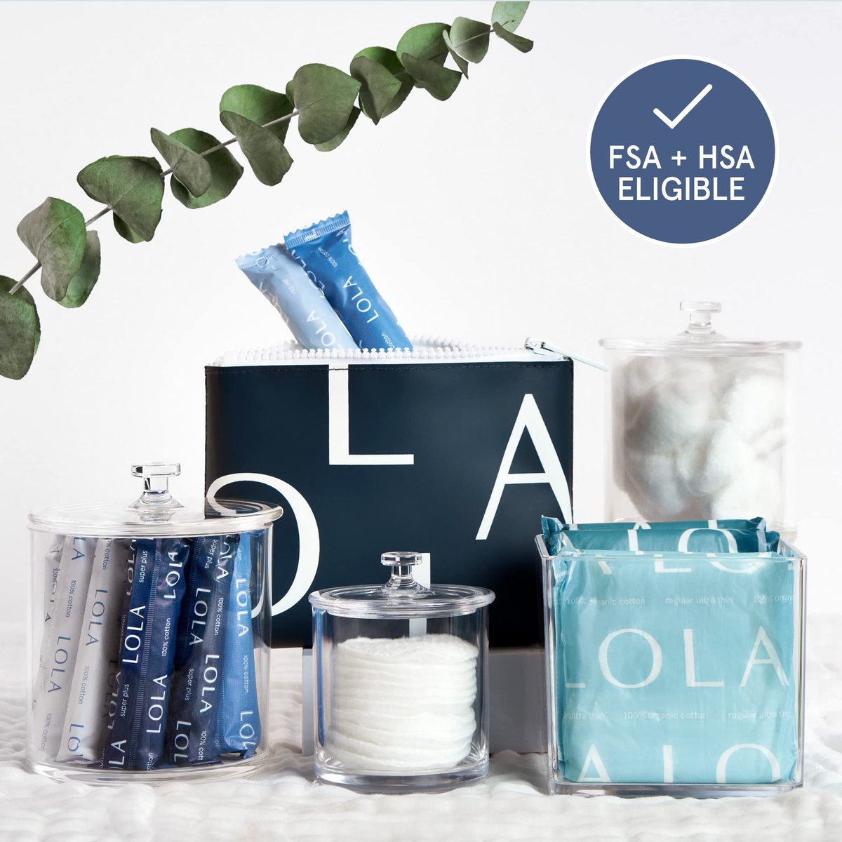 LOLA Bio-Baumwoll-Tampons unbeduftet, normale Saugfähigkeit – 40 Stück – natürliche Inhaltsstoffe, chlor- und schadstofffrei, zuverlässiger Auslaufschutz – BPA-frei