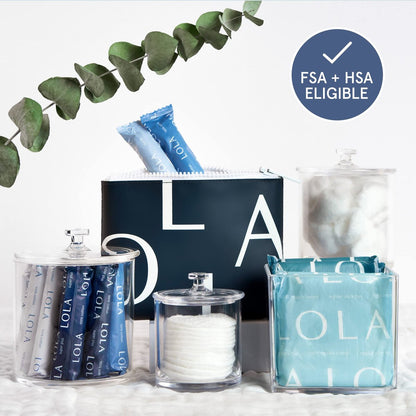 LOLA Bio-Baumwoll-Tampons unbeduftet, normale Saugfähigkeit – 40 Stück – natürliche Inhaltsstoffe, chlor- und schadstofffrei, zuverlässiger Auslaufschutz – BPA-frei