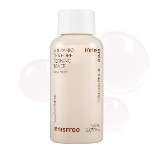innisfree Volcanic PHA Toner – Korean Skincare mit AHA & BHA, verfeinert die Textur, kontrolliert Öl, peelendes Gesichtswasser