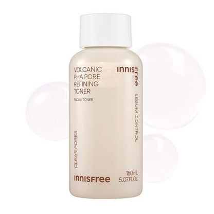 innisfree Volcanic PHA Toner – Korean Skincare mit AHA & BHA, verfeinert die Textur, kontrolliert Öl, peelendes Gesichtswasser