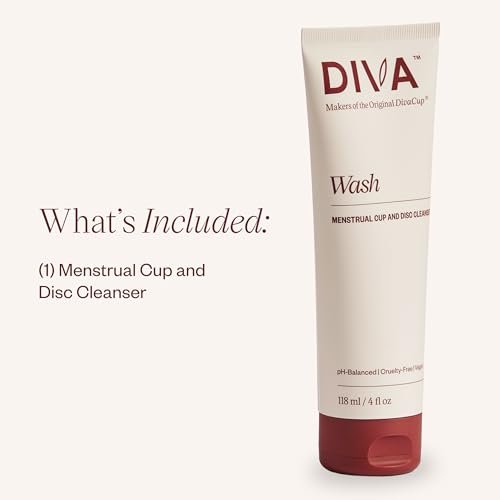 DIVA Wash – Menstruationsbecher & Scheibenreiniger – Nur ein Tropfen nötig – 100% pflanzliche Reinigungslotion – Frischer Zitrusduft – 118 ml