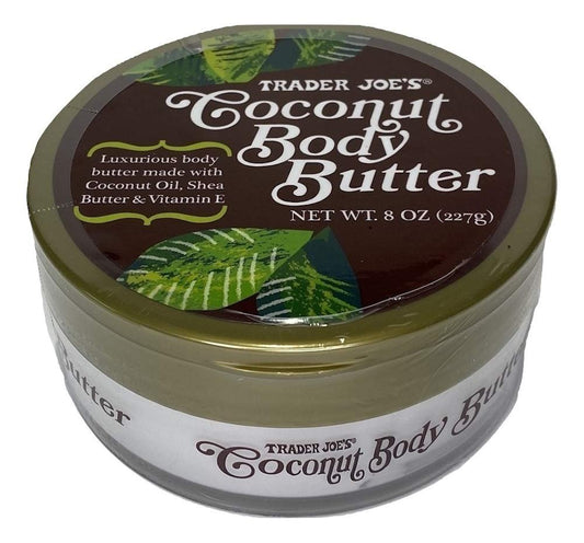 Trader Joe's Kokos-Körperbutter 227 g – Reichhaltige Feuchtigkeitspflege für geschmeidige Haut
