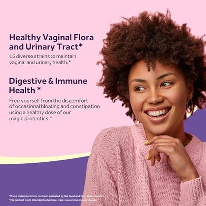 Doctor's Recipes Frauen Probiotikum, 90 Kapseln, 50 Milliarden KBE, 16 Stämme, mit Bio-Cranberry, Verdauungs-, Immun-, Vaginal- und Harngesundheit, magensaftresistent, ohne Soja, Gluten, Milchprodukte