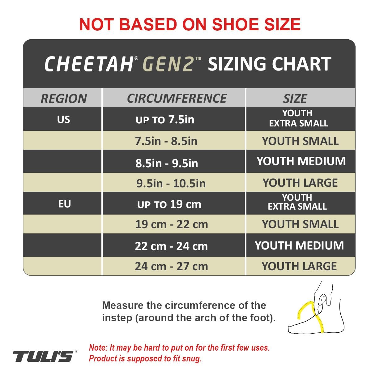 Tuli's Cheetah Gen2 Fersenkissen – Fußschutz für Turner und Tänzer mit Morbus Sever und Fersenschmerzen, Medium