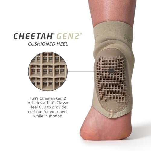 Tuli's Cheetah Gen2 Fersenkissen – Fußschutz für Turner und Tänzer mit Morbus Sever und Fersenschmerzen, Medium