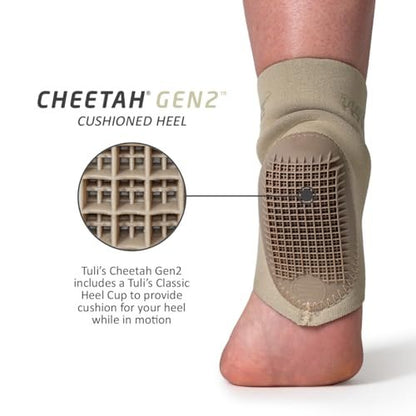 Tuli's Cheetah Gen2 Fersenkissen – Fußschutz für Turner und Tänzer mit Morbus Sever und Fersenschmerzen, Medium